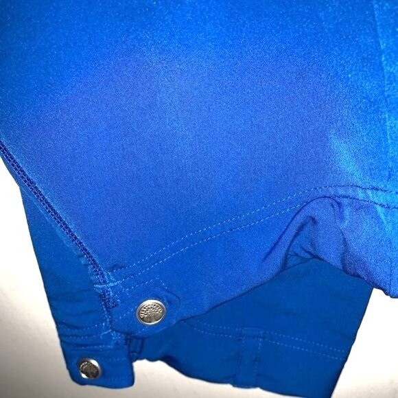 Hh360 Womens Blue Jogger Scrub Pants XS Polyester/Spandex Elastic Waist W/ Draws - Picture 8 of 15